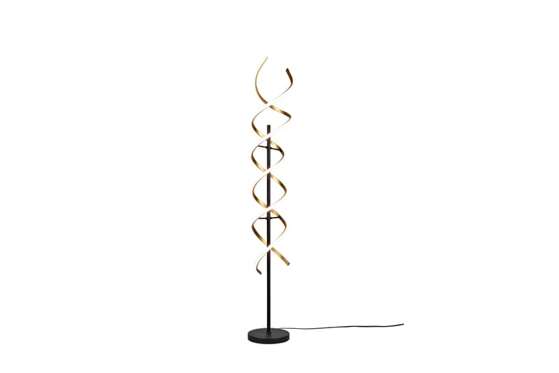 Sequence LED-Gulvlampe Matt Messing/Matt Svart, Trio Lighting