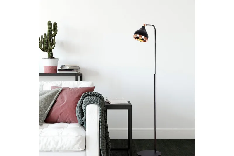 Gulvlampe Soodx Svart / Kobber - Kobber/Svart - Belysning - Innendørsbelysning & Lamper - Gulvlampe