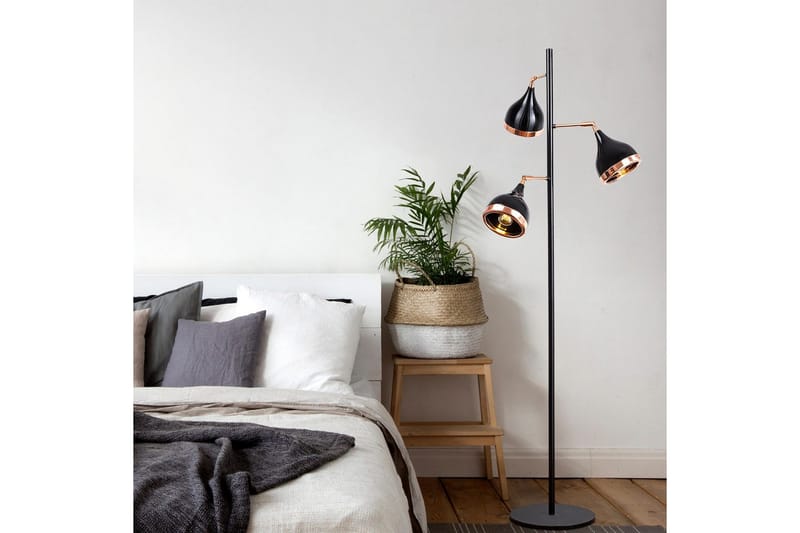Gulvlampe Soodx Svart / Kobber - Kobber/Svart - Belysning - Innendørsbelysning & Lamper - Gulvlampe