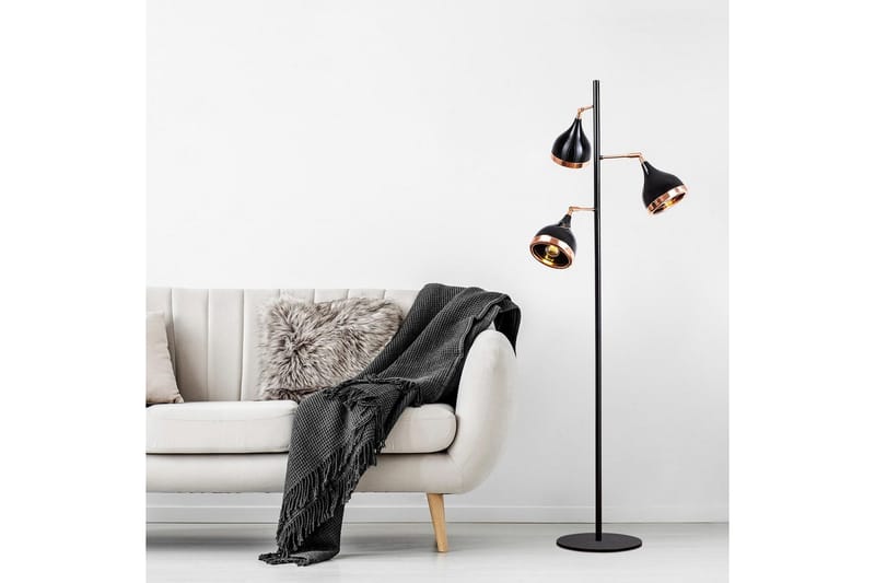 Gulvlampe Soodx Svart / Kobber - Kobber/Svart - Belysning - Innendørsbelysning & Lamper - Gulvlampe