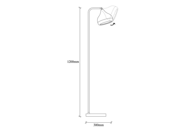 Gulvlampe Soodx Svart / Kobber - Kobber/Svart - Belysning - Innendørsbelysning & Lamper - Gulvlampe