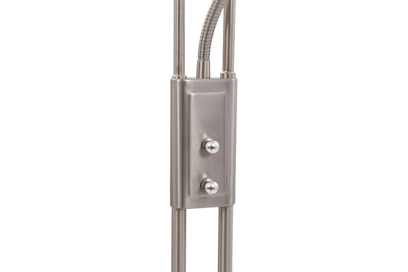 Stående lampe 18 W sølv 180 cm dimbar - Silver - Lamper gang - Uplight gulvlampe - Gulvlampe