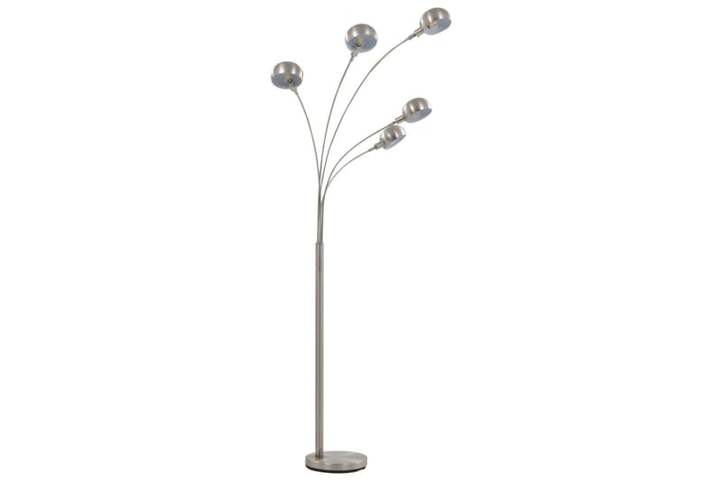 Stående lampe 200 cm 5 x E14 sølv - Silver - Gulvlampe - Femarmet gulvlampe - Lamper gang