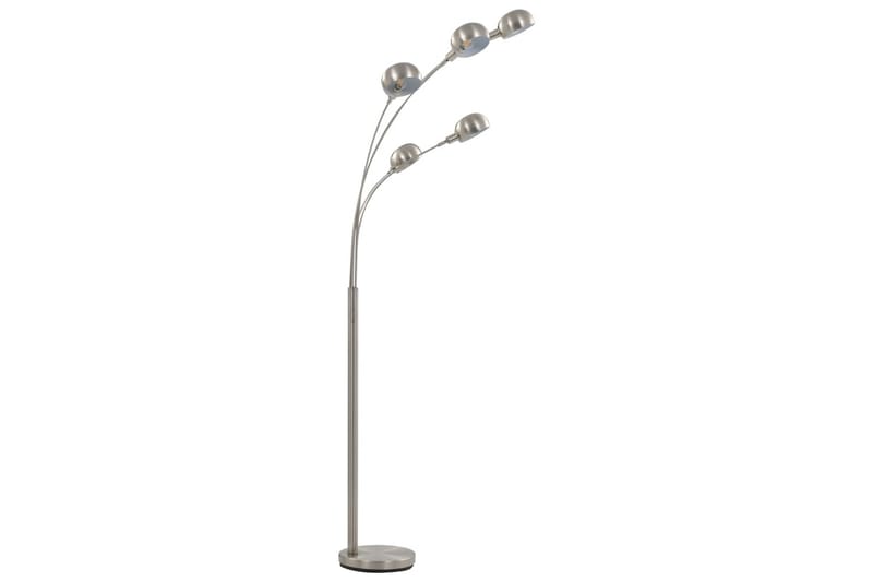Stående lampe 200 cm 5 x E14 sølv - Silver - Gulvlampe - Femarmet gulvlampe - Lamper gang