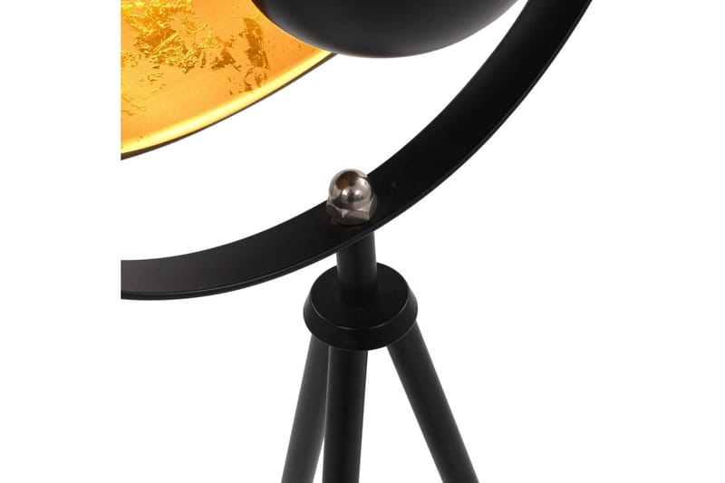 Stående lampe E27 svart og gull 31 cm - Svart - Gulvlampe - Lamper gang