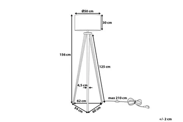 Stiletto Gulvlampe 156 cm - Svart - Belysning - Innendørsbelysning & Lamper - Gulvlampe