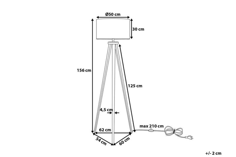 Stiletto Gulvlampe 156 cm - Svart - Belysning - Innendørsbelysning & Lamper - Gulvlampe
