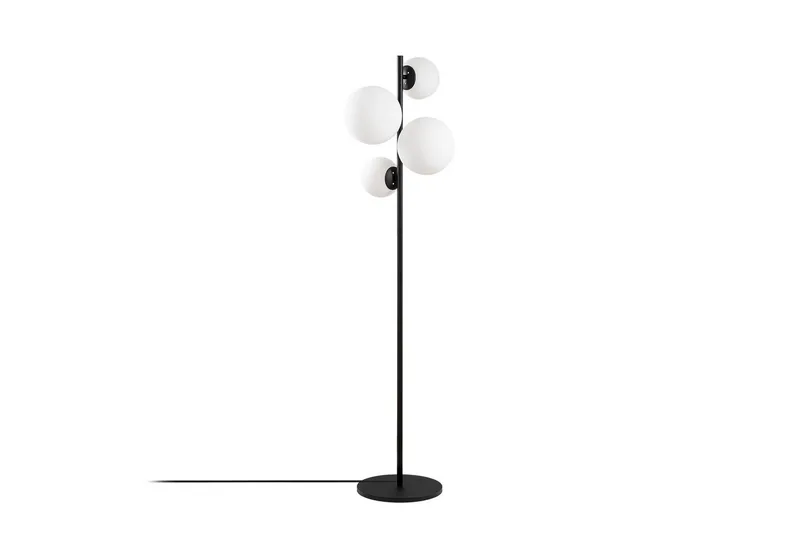 Gulvlampe Subin Svart / Hvit, Svart / Hvit