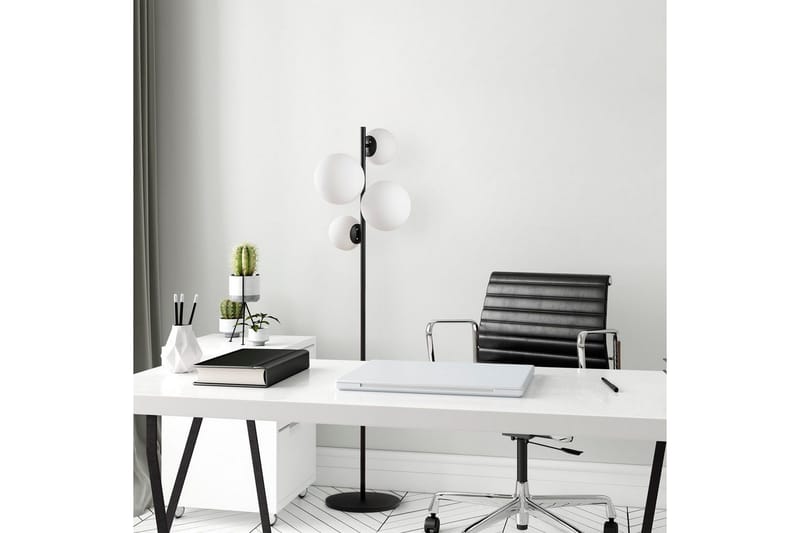 Gulvlampe Subin Svart / Hvit - Svart / Hvit - Belysning - Innendørsbelysning & Lamper - Gulvlampe