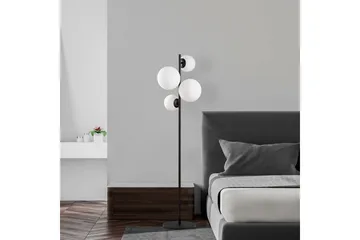 Gulvlampe Subin Svart / Hvit - Svart / Hvit - Belysning - Innendørsbelysning & Lamper - Gulvlampe