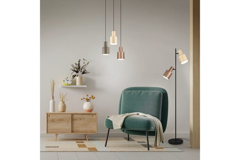 Gulvlampe TRIO Agudo Mangefarget - Mangefarget - Belysning - Innendørsbelysning & Lamper - Gulvlampe