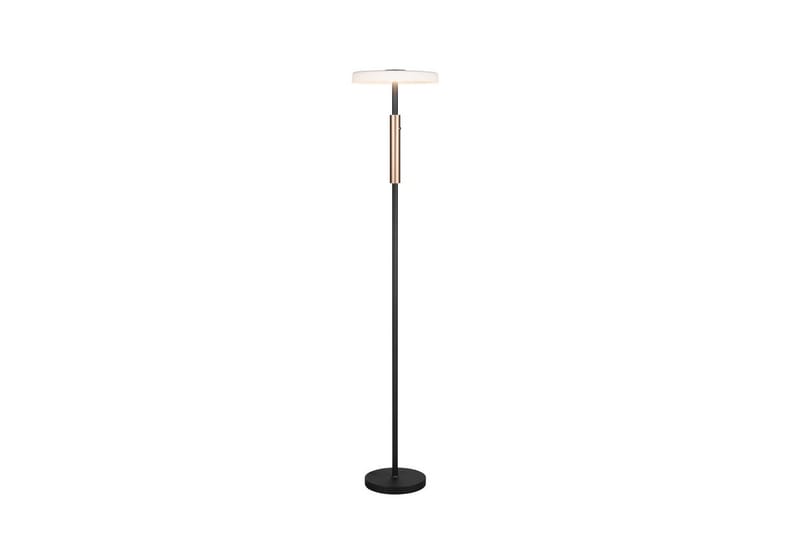Gulvlampe TRIO Celeste Matt svart/krom/tre - Matt svart/krom/tre - Belysning - Innendørsbelysning & Lamper - Gulvlampe