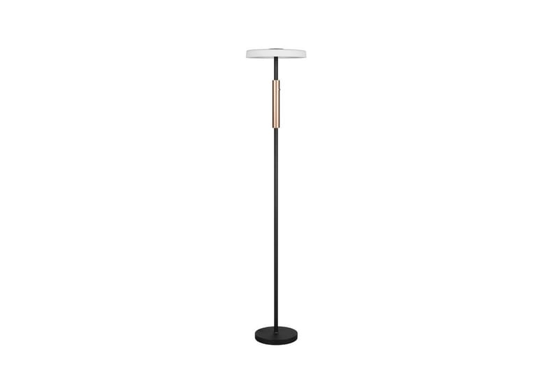 Gulvlampe TRIO Celeste Matt svart/krom/tre - Matt svart/krom/tre - Belysning - Innendørsbelysning & Lamper - Gulvlampe