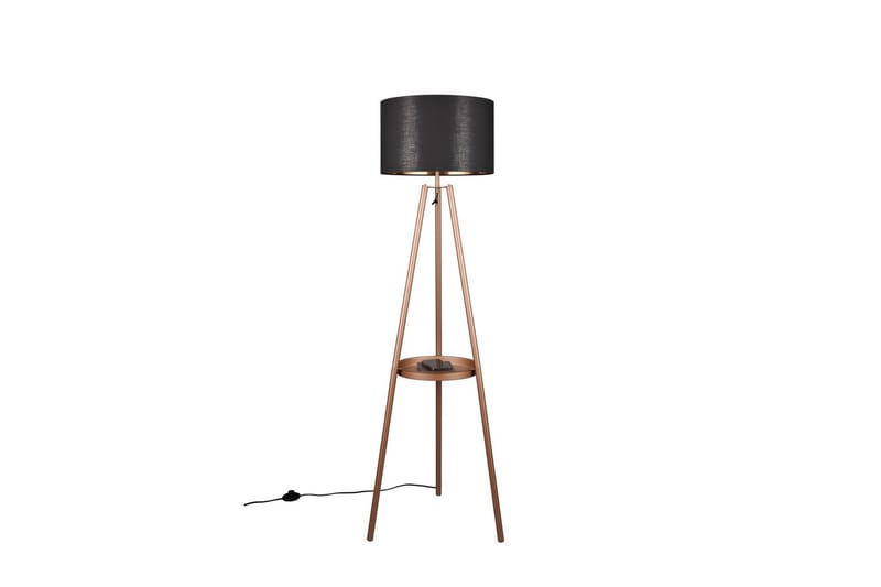 Gulvlampe TRIO Colette Kaffebrun - Kaffebrun - Belysning - Innendørsbelysning & Lamper - Gulvlampe
