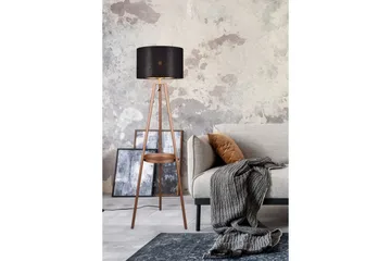 Gulvlampe TRIO Colette Kaffebrun - Kaffebrun - Belysning - Innendørsbelysning & Lamper - Gulvlampe