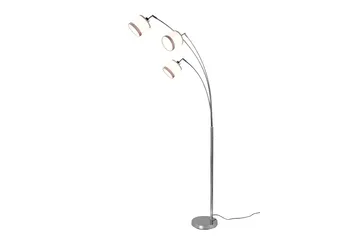 Trio Lighting Davos Gulvlampe 3L E14 Krom/Hvit - Belysning - Innendørsbelysning & Lamper - Gulvlampe