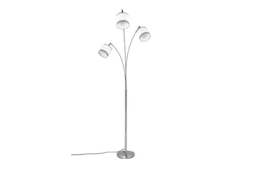Trio Lighting Davos Gulvlampe 3L E14 Krom/Hvit - Belysning - Innendørsbelysning & Lamper - Gulvlampe