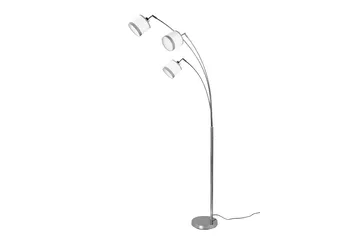 Trio Lighting Davos Gulvlampe 3L E14 Krom/Hvit - Belysning - Innendørsbelysning & Lamper - Gulvlampe