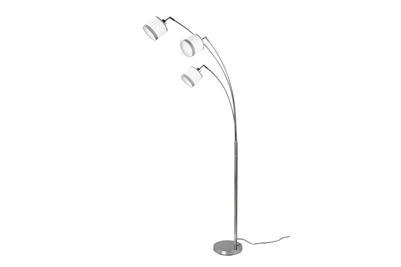 Trio Lighting Davos Gulvlampe 3L E14 Krom/Hvit - Belysning - Innendørsbelysning & Lamper - Gulvlampe