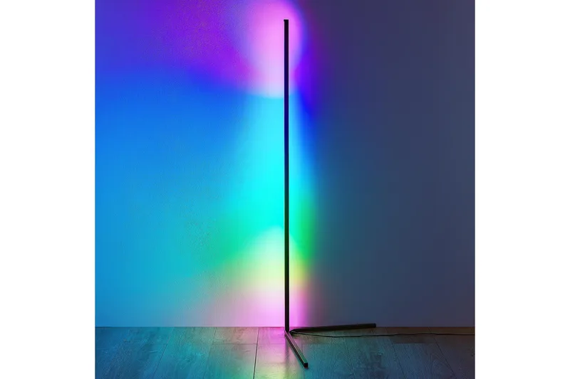 Trio Lighting Level LED Gulvlampe Svart RGB - Belysning - Innendørsbelysning & Lamper - Gulvlampe