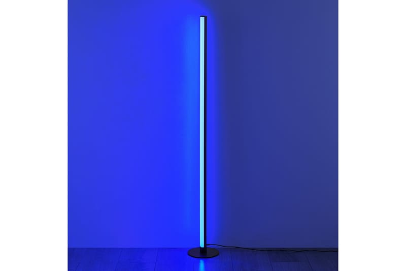 Trio Lighting Tendo LED gulvlampe svart RGB - Belysning - Innendørsbelysning & Lamper - Gulvlampe