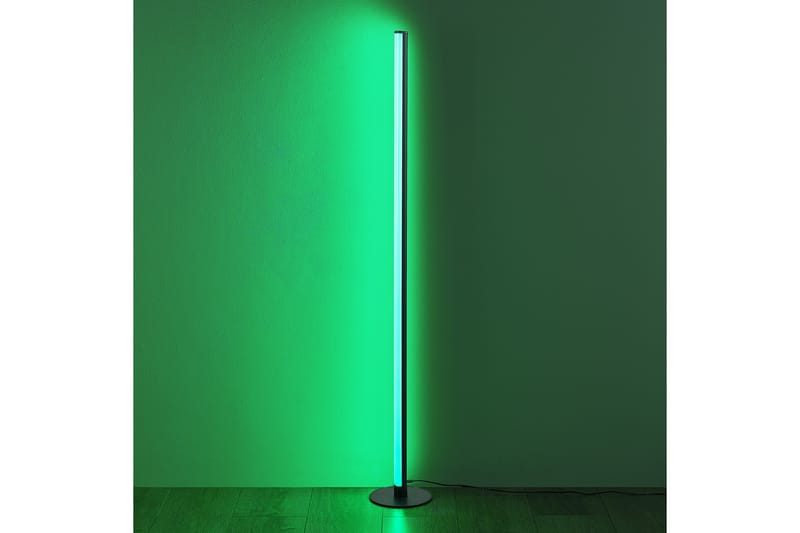 Trio Lighting Tendo LED gulvlampe svart RGB - Belysning - Innendørsbelysning & Lamper - Gulvlampe