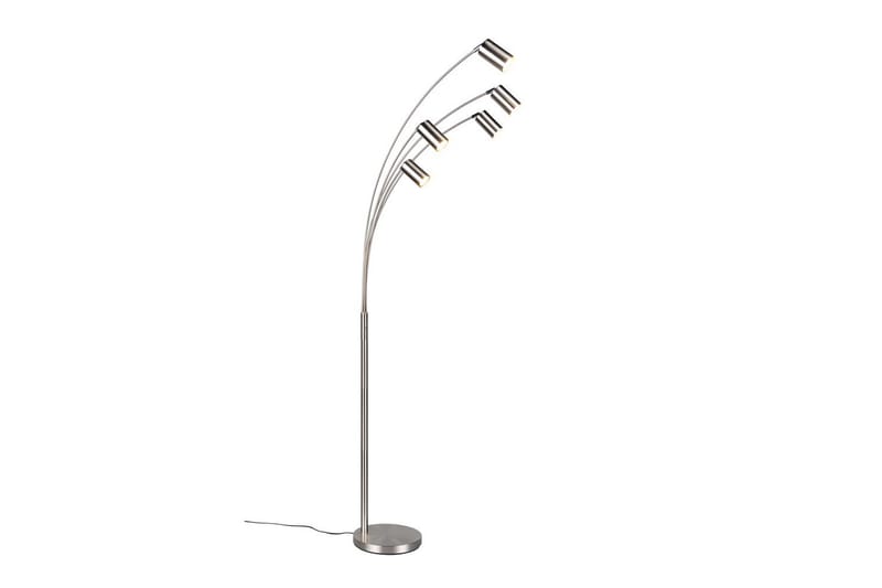 Gulvlampe TRIO Marley Børstet stål - Børstet stål - Belysning - Innendørsbelysning & Lamper - Gulvlampe