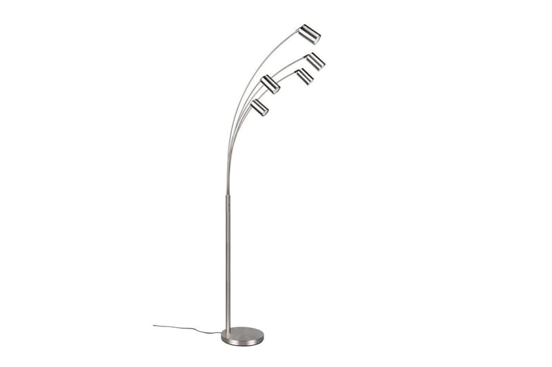 Gulvlampe TRIO Marley Børstet stål - Børstet stål - Belysning - Innendørsbelysning & Lamper - Gulvlampe