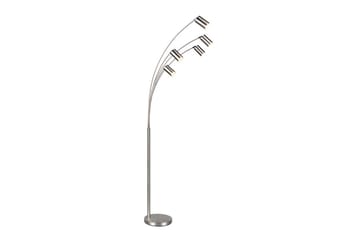 Gulvlampe TRIO Marley Børstet stål - Børstet stål - Belysning - Innendørsbelysning & Lamper - Gulvlampe