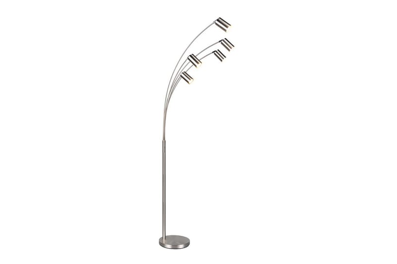 Gulvlampe TRIO Marley Børstet stål - Børstet stål - Belysning - Innendørsbelysning & Lamper - Gulvlampe