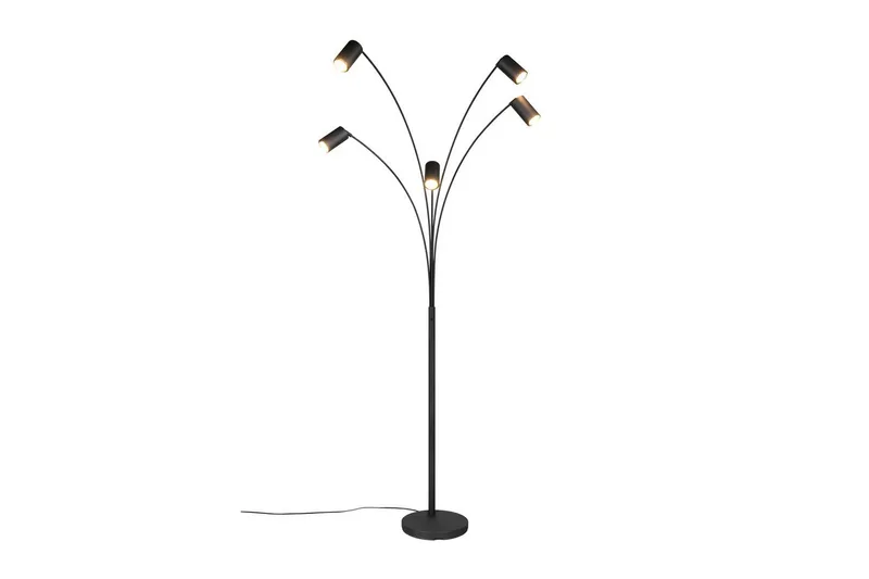 Gulvlampe TRIO Marley Matt svart - Matt svart - Belysning - Innendørsbelysning & Lamper - Gulvlampe