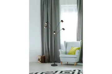 Gulvlampe TRIO Marley Matt svart - Matt svart - Belysning - Innendørsbelysning & Lamper - Gulvlampe