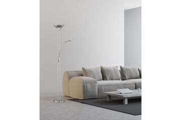 Gulvlampe TRIO Spock Børstet stål - Børstet stål - Belysning - Innendørsbelysning & Lamper - Gulvlampe