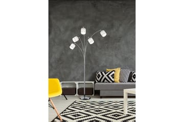 Gulvlampe TRIO Tommy Bøyd Børstet stål - Børstet stål - Belysning - Innendørsbelysning & Lamper - Gulvlampe