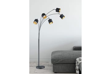 Gulvlampe TRIO Tommy Bøyd Matt svart - Matt svart - Belysning - Innendørsbelysning & Lamper - Gulvlampe