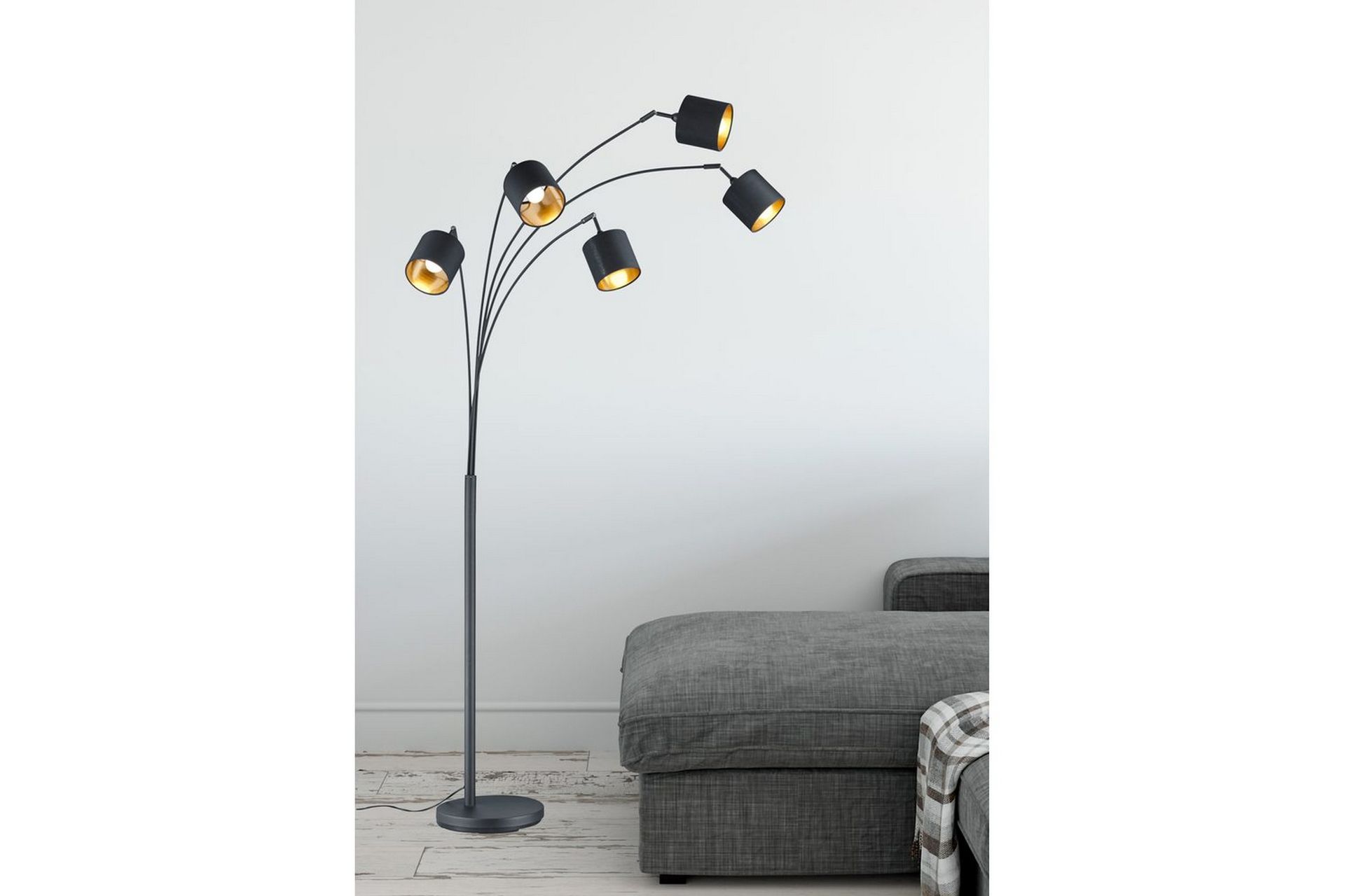 Gulvlampe TRIO Tommy Bøyd Matt svart - Matt svart - Belysning - Innendørsbelysning & Lamper - Gulvlampe