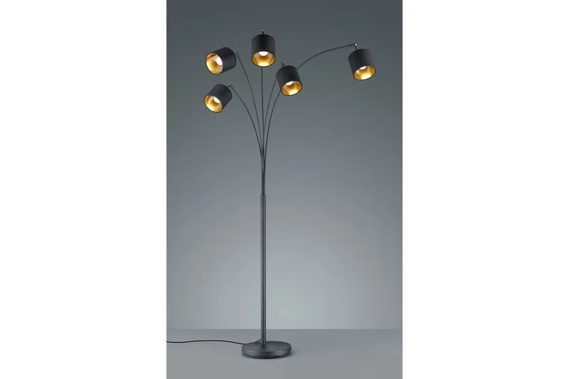 Gulvlampe TRIO Tommy Bøyd Matt svart - Matt svart - Belysning - Innendørsbelysning & Lamper - Gulvlampe