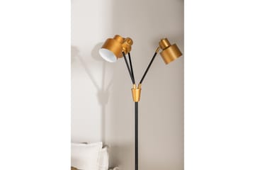 Vifta Gulvlampe 3 Pærer 33 cm - Svart/Messing - Belysning - Innendørsbelysning & Lamper - Gulvlampe