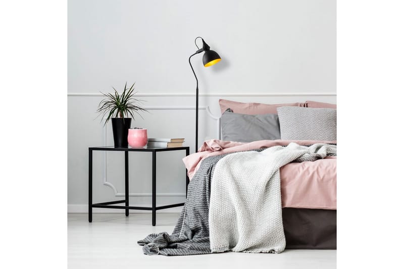 Gulvlampe Zinra svart / Gull - 35 x 30 cm - Belysning - Innendørsbelysning & Lamper - Gulvlampe
