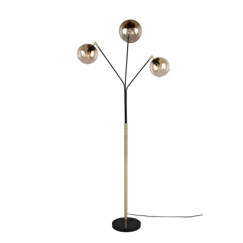Gulvlampe Paxton - Matt svart/gull - Belysning - Innendørsbelysning & Lamper - Gulvlampe