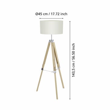 Gulvlys Lantada - Naturlig Beige - Belysning - Innendørsbelysning & Lamper - Gulvlampe