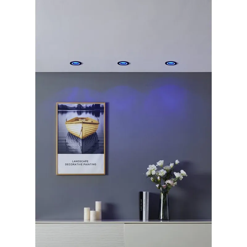 Innfelt lampe Carosso 93 mm - Sort - Belysning - Innendørsbelysning & Lamper - Lamper gang