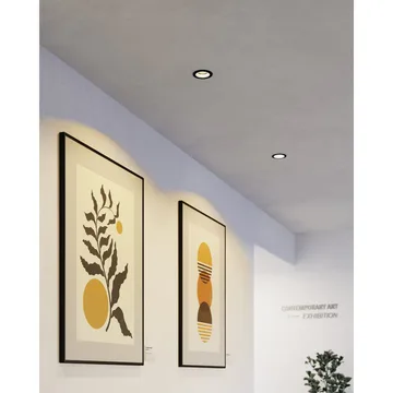 Innfelt lampe Carosso 93 mm - Sort - Belysning - Innendørsbelysning & Lamper - Lamper gang