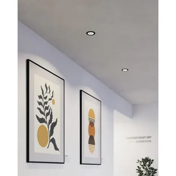 Innfelt lampe Carosso 93 mm - Sort - Belysning - Innendørsbelysning & Lamper - Lamper gang