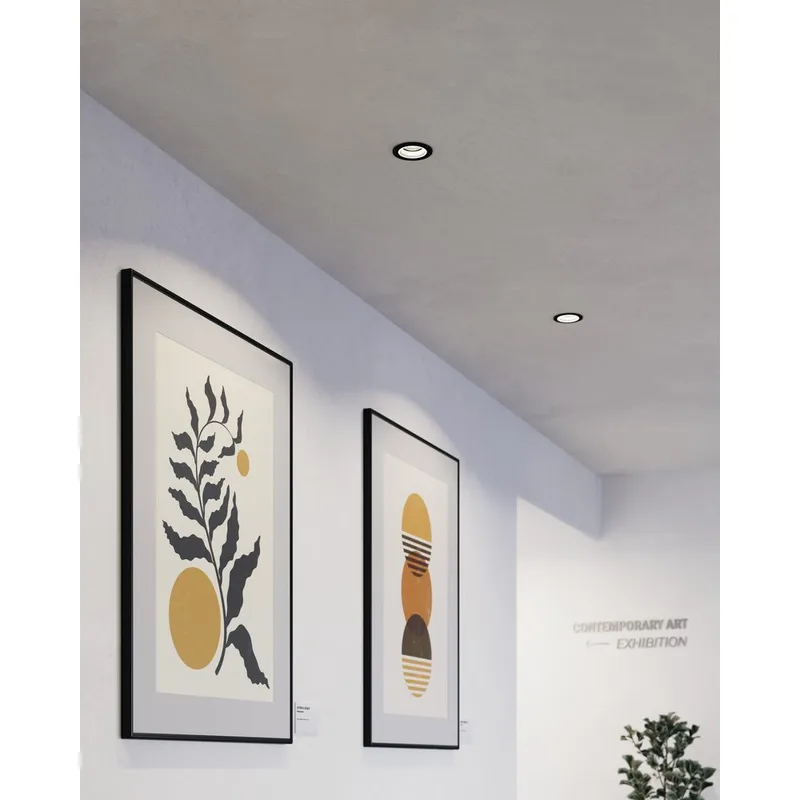 Innfelt lampe Carosso 93 mm - Sort - Belysning - Innendørsbelysning & Lamper - Lamper gang