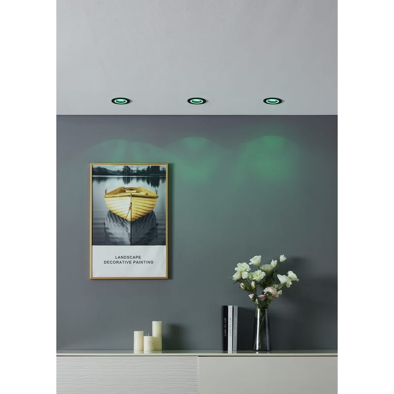 Innfelt lampe Carosso 93 mm - Sort - Belysning - Innendørsbelysning & Lamper - Lamper gang