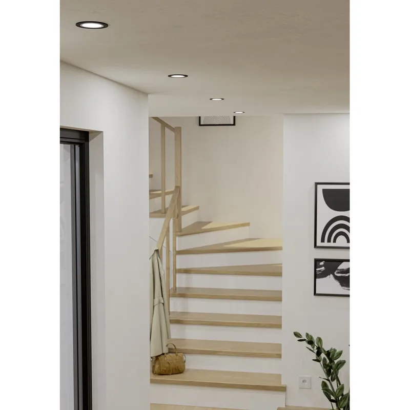 Innfelt lampe Carosso 93 mm - Sort - Belysning - Innendørsbelysning & Lamper - Lamper gang