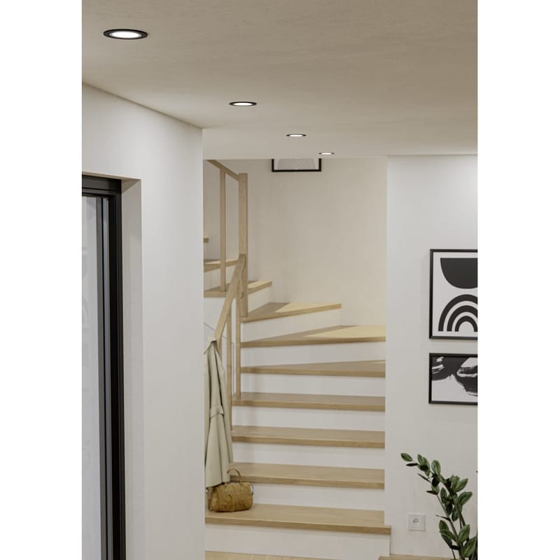 Innfelt lampe Carosso 93 mm - Sort - Belysning - Innendørsbelysning & Lamper - Lamper gang