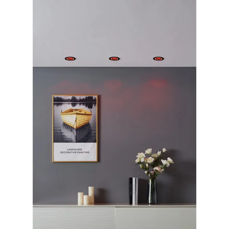 Innfelt lampe Carosso 93 mm - Sort - Belysning - Innendørsbelysning & Lamper - Lamper gang