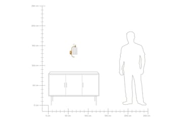 Kallisti Vegglampe E27 - Kobber/Hvit - Belysning - Innendørsbelysning & Lamper - Vegglampe - Veggarmatur